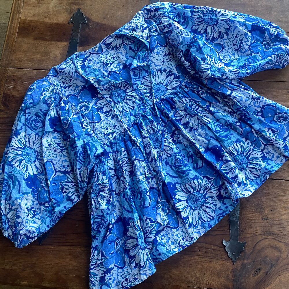 Kyra floral Block Print Tunic Top